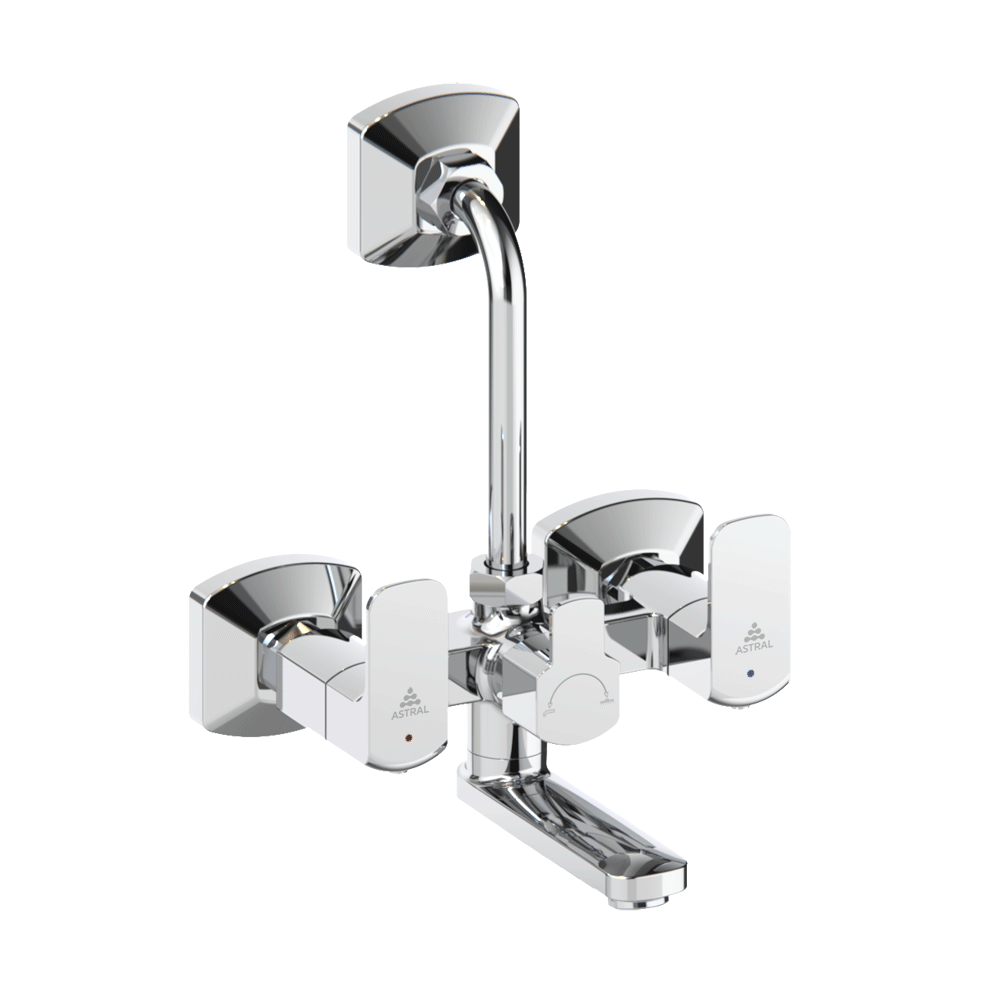 AF510141CHBR I51 WALL MIXER QUARTER TURN 2-IN-1