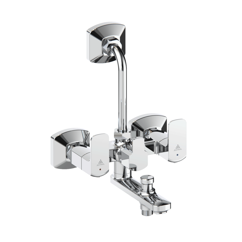 AF510136CHBR I51 WALL MIXER QUARTER TURN 3-IN-1