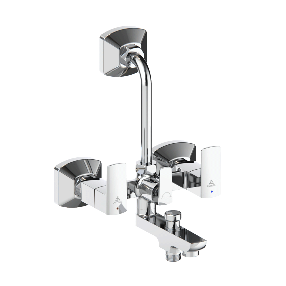 AF520136CHBR I52 WALL MIXER QUARTER TURN 3-IN-1
