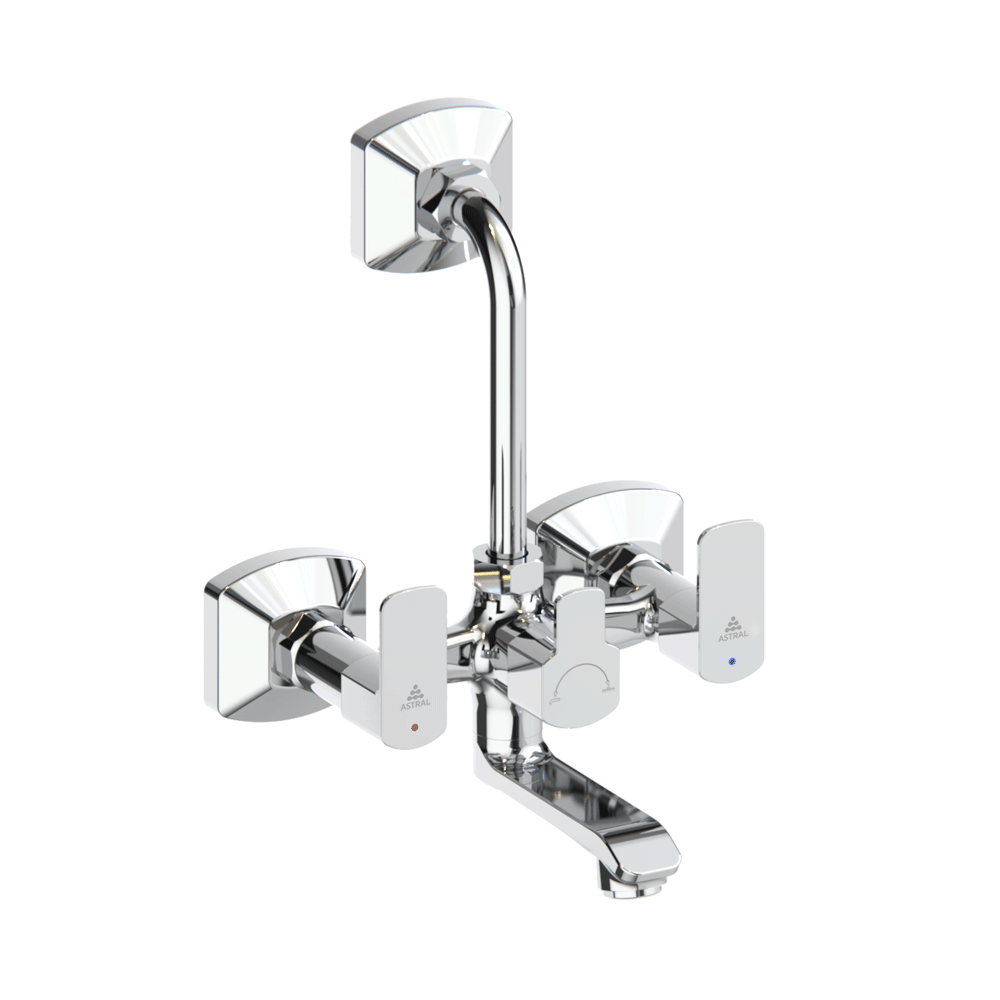 AF300141CHBR P30 WALL MIXER QUARTER TURN 2-IN-1