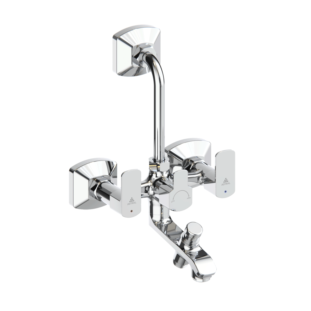 AF300136CHBR P30 WALL MIXER QUARTER TURN 3-IN-1