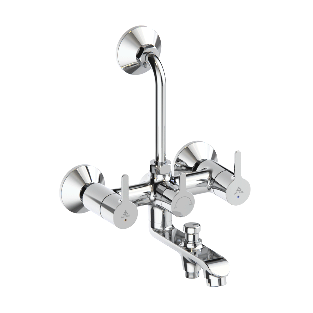 AF310136CHBR P31 WALL MIXER QUARTER TURN 3-IN-1