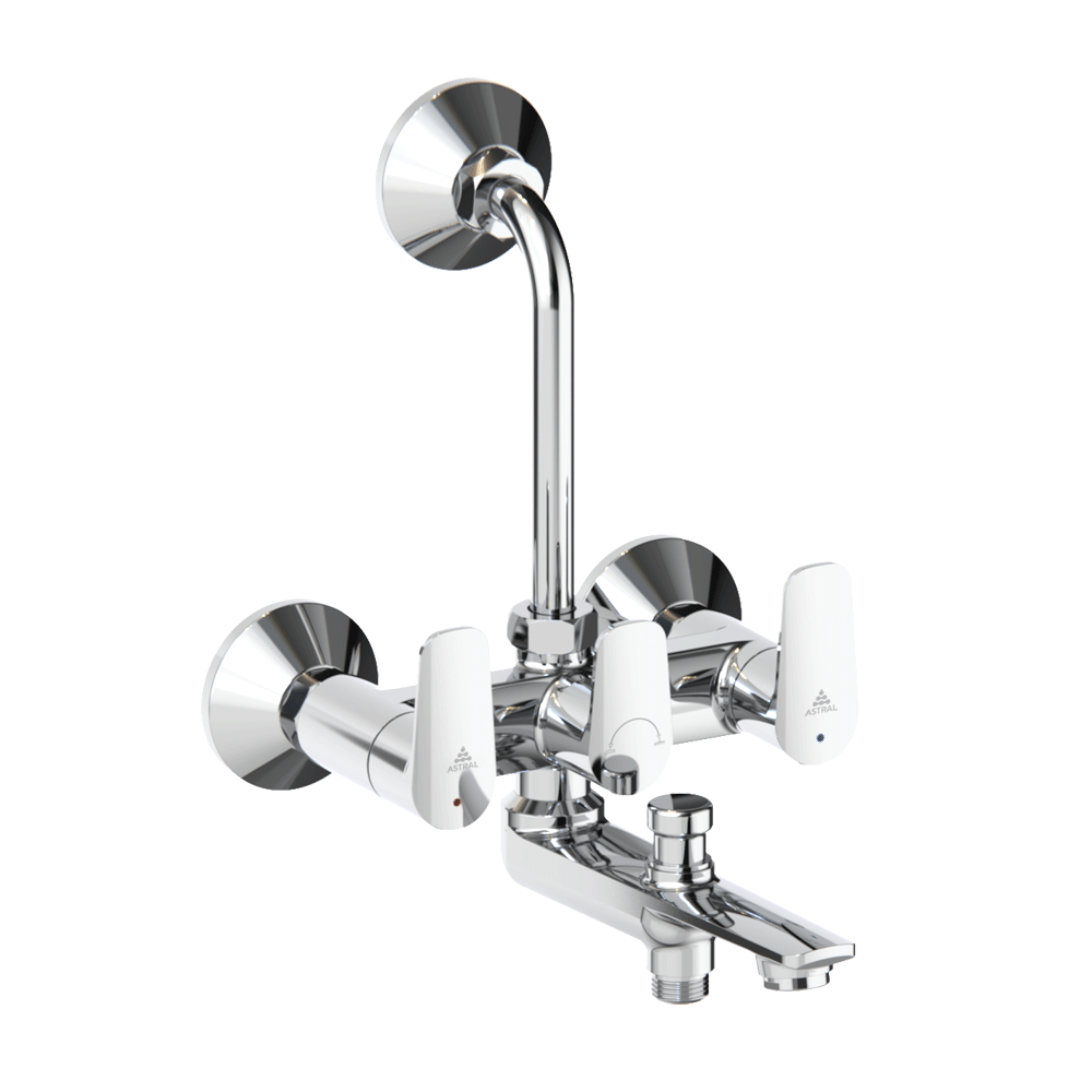 AF320136CHBR P32 WALL MIXER QUARTER TURN 3-IN-1