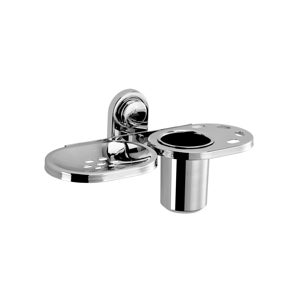 AF100546CHSS G10 SOAP DISH WITH TUMBLER